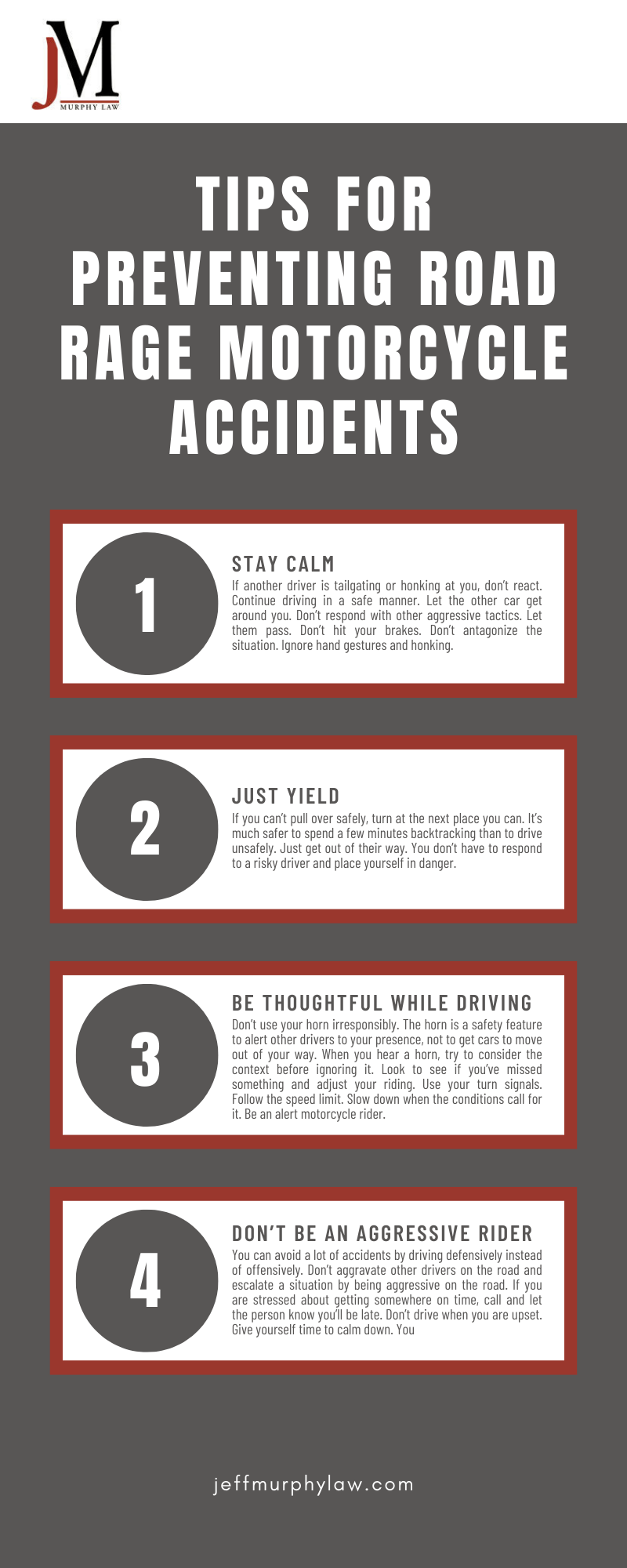 TIPS FOR PREVENTING ROAD RAGE MOTORCYCLE ACCIDENTS INFOGRAPHIC